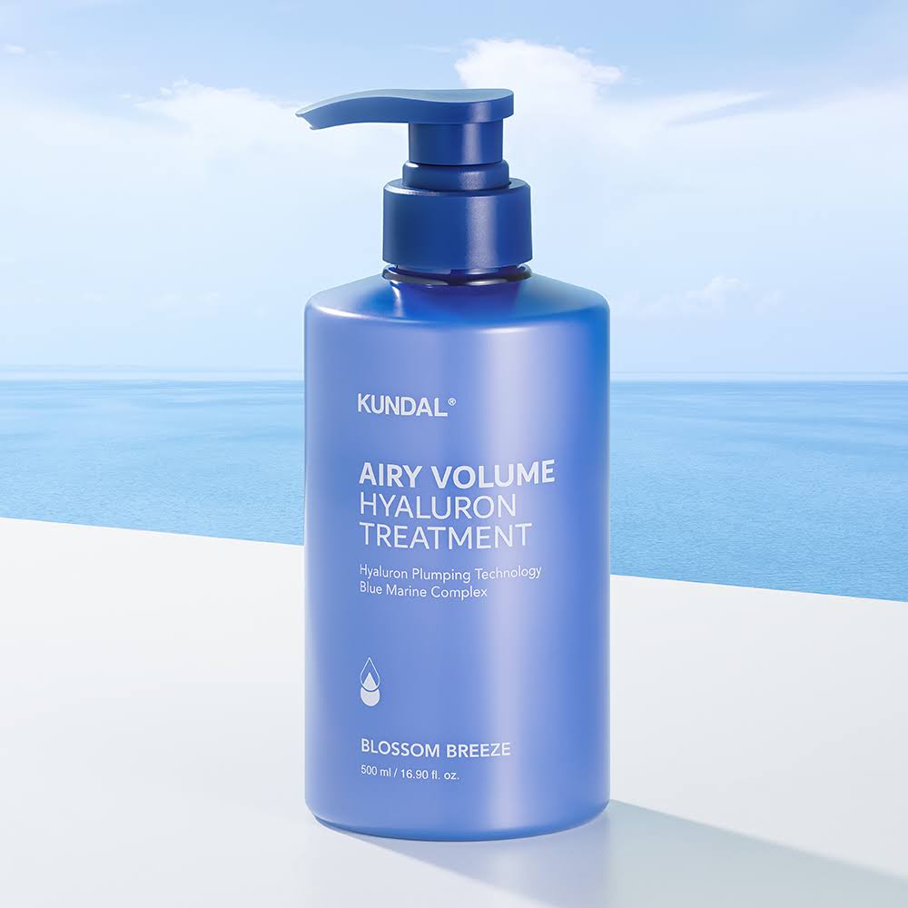 KUNDAL Airy Volume Hyaluron Treatment – Scalp-safe Korean hair treatment for thinning hair and moisture-starved ends, shop at Atelier De Glow UAE.