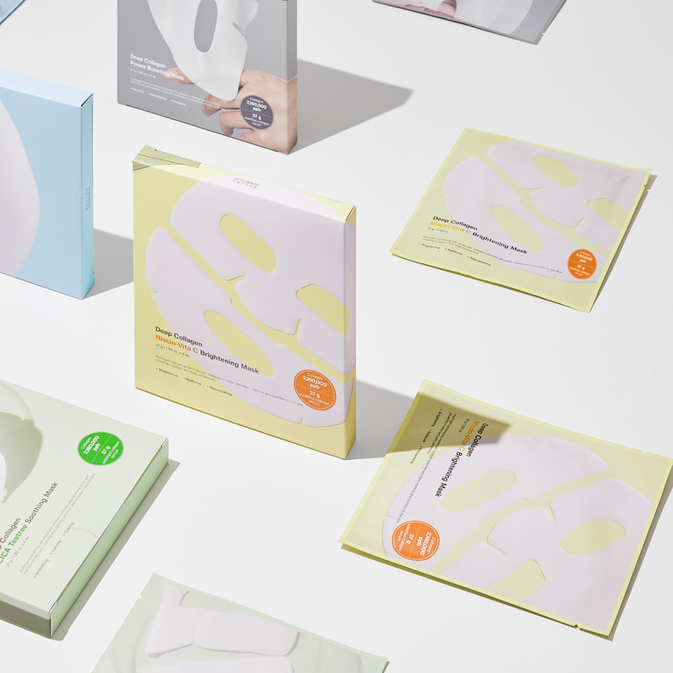 Sungboon Editor Deep Collagen Niacin Vita C Brightening Mask 4EA