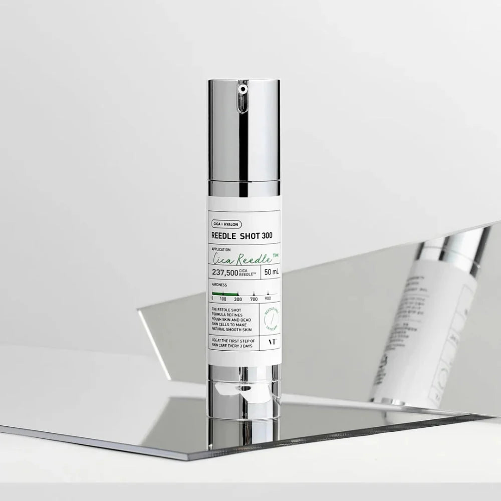 VT Reedle Shot 300 for targeting rough skin texture, dullness, and poor absorption of skincare products, helping to create a smoother, healthier complexion from Atelier De Glow UAE.