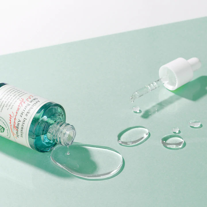 Lightweight, non-sticky texture of AXIS-Y Artichoke Ampoule – Fast-absorbing Korean serum for a smooth "Glass Skin" finish at Atelier De Glow UAE.