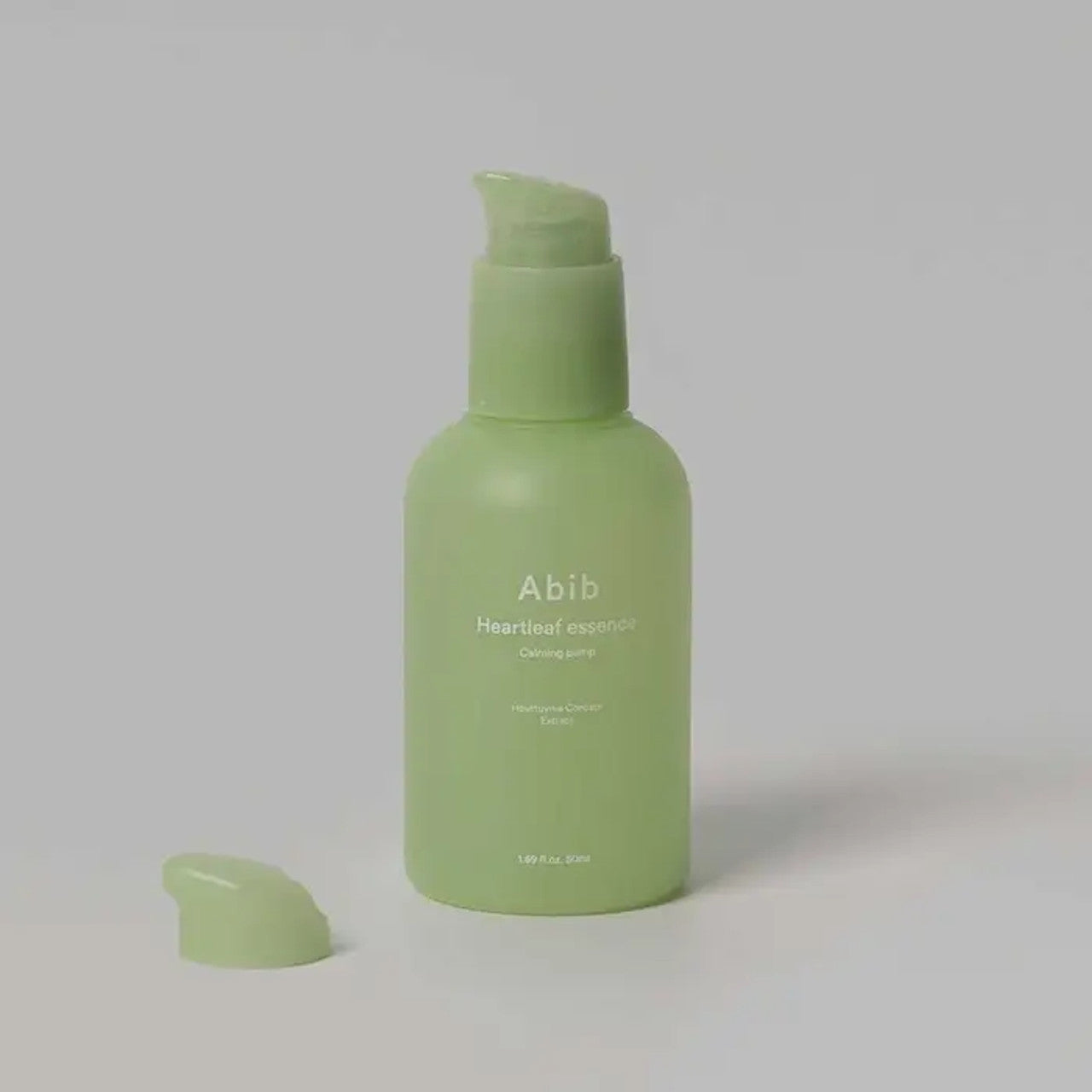 Abib Heartleaf Essence Calming Pump : A pump bottle of Abib&