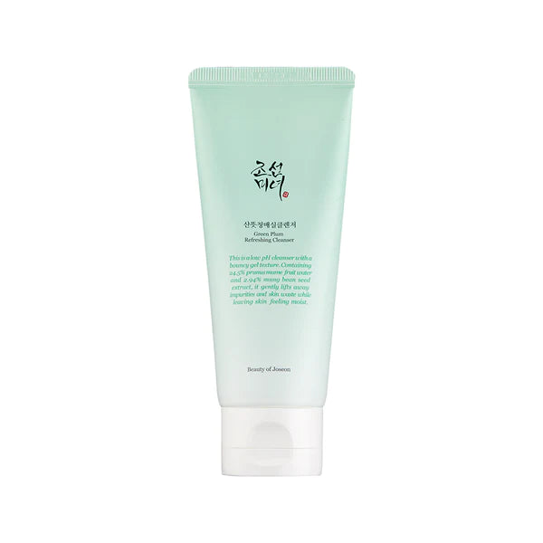 Beauty of Joseon Green Plum Refreshing Cleanser β 100ml low-pH Korean face wash with Plum Water and Mung Bean available at Atelier De Glow UAE.