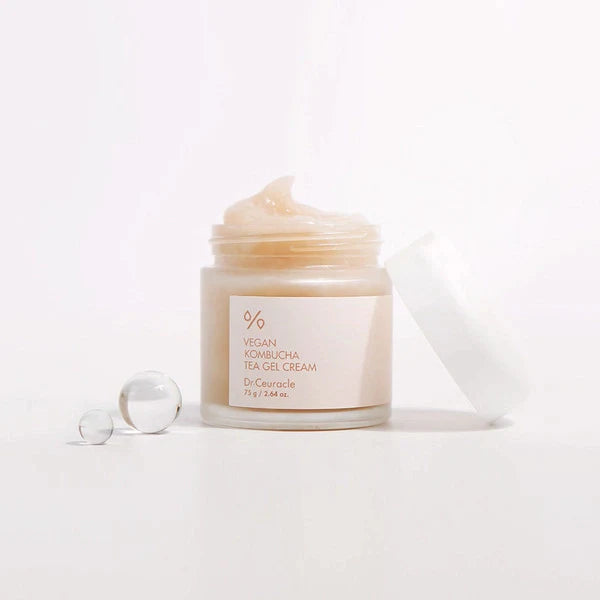Dr. Ceuracle Kombucha Gel Cream for oily, dehydrated, and dull skin – Cooling Korean moisturizer that detoxifies and balances at Atelier De Glow UAE.