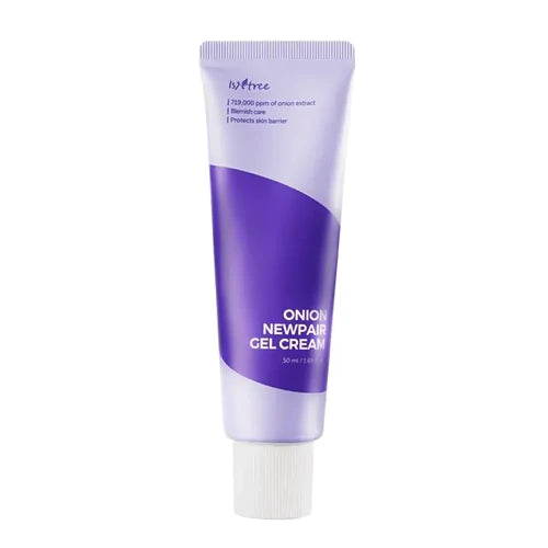 Isntree Onion Newpair Gel Cream – 50ml scar-soothing and blemish-fading moisturizer available at Atelier De Glow UAE.