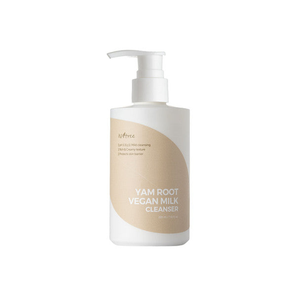 Isntree Yam Root Vegan Milk Cleanser bottle β 100% Vegan Korean milk cleanser with Yam Root extract and Phyto-mucin available at Atelier De Glow UAE.