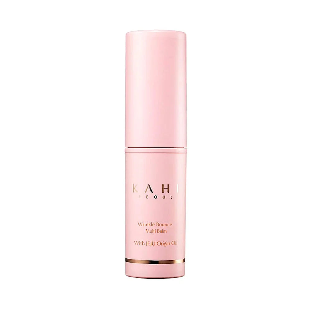 KAHI Wrinkle Bounce Multi Balm pink stick β Iconic Korean Salmon Collagen balm for instant hydration and glow available at Atelier De Glow UAE.