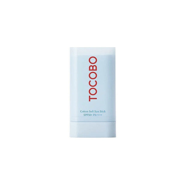TOCOBO Cotton Soft Sun Stick SPF 50+ PA++++ β Matte finish Korean sun stick for easy reapplication over makeup available at Atelier De Glow UAE.