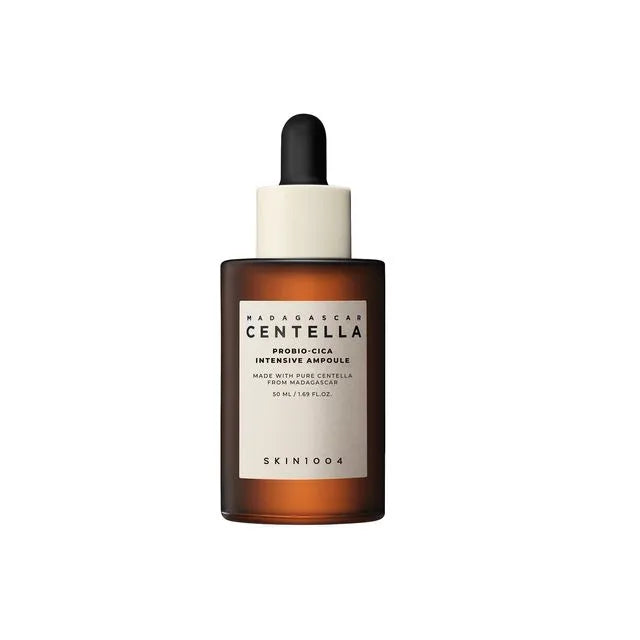 SKIN1004 Madagascar Centella Probio-Cica Intensive Ampoule β 50ml Korean serum with fermented Centella and Vegan Probiotics available at Atelier De Glow UAE.
