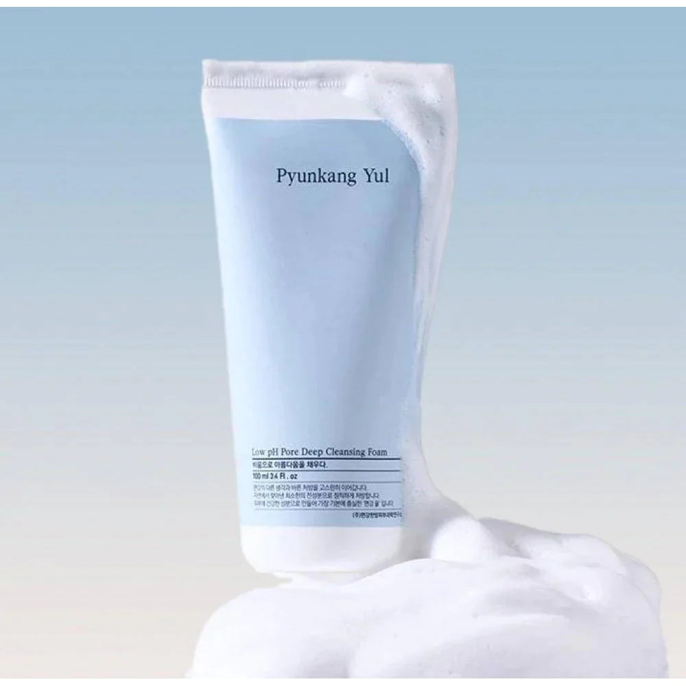 Deep-pore Pyunkang Yul Cleanser for Dubai dust and pollution β Low pH Korean foam cleanser to clear blackheads without stripping, fast delivery in UAE.