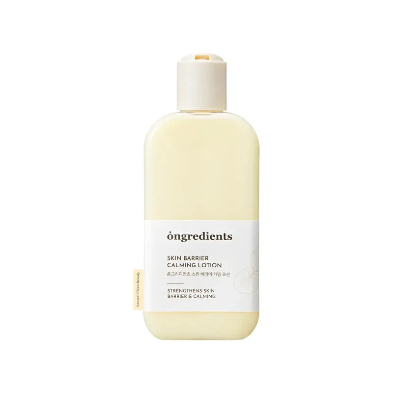 Ongredients Skin Barrier Calming Lotion – soothing daily moisturizer with Centella Asiatica and peptides for sensitive and dry skin available at Atelier De Glow UAE.