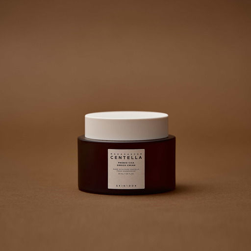 Deeply hydrating, buttery, and non-greasy cream texture of SKIN1004 Probio-Cica Enrich that melts into the skin for a plump, healthy, and nourished finish at Atelier De Glow UAE.