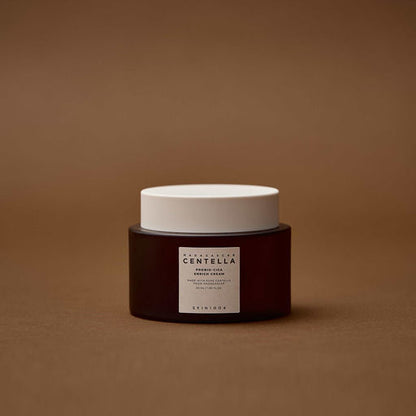 Deeply hydrating, buttery, and non-greasy cream texture of SKIN1004 Probio-Cica Enrich that melts into the skin for a plump, healthy, and nourished finish at Atelier De Glow UAE.