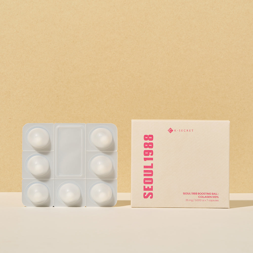 KSECRET collagen balls for saggy skin, deep wrinkles, and loss of elasticity – Targeted "Fresh-Activation" firming treatment from Atelier De Glow UAE.