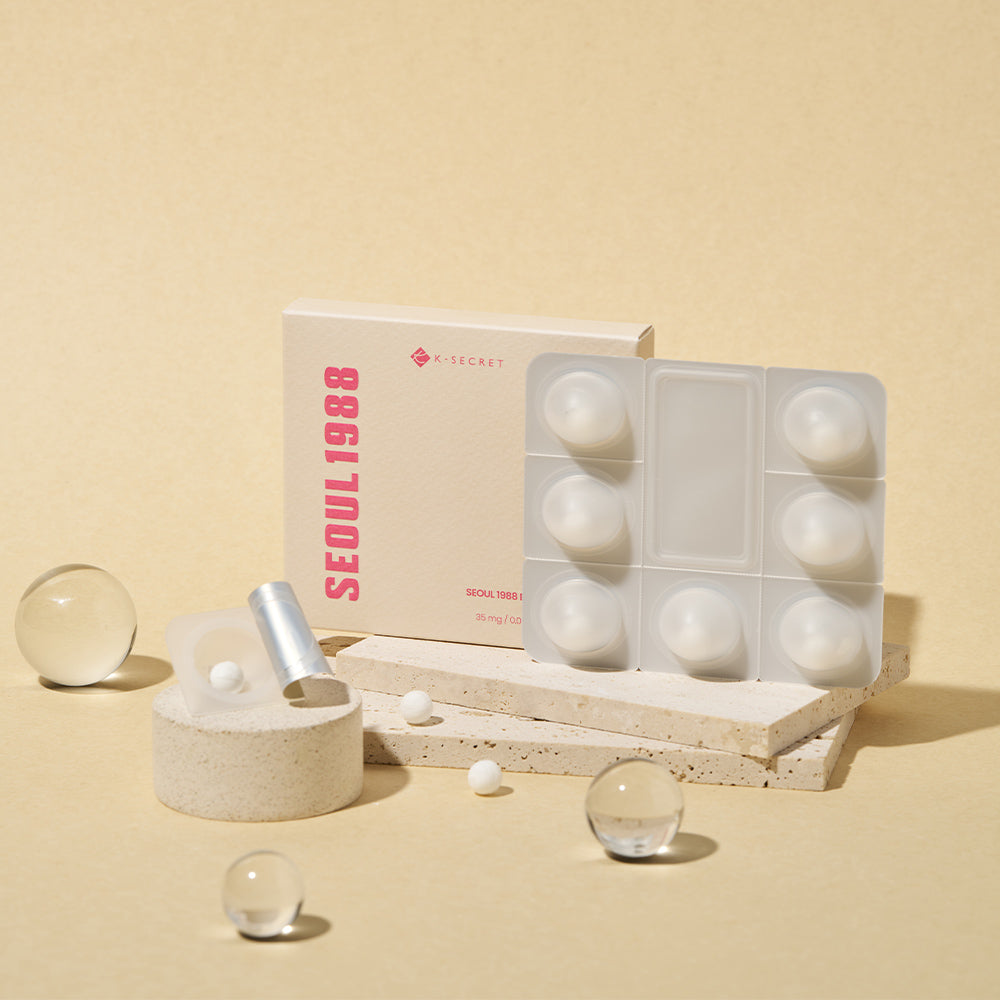 Dissolvable 100% Collagen Boosting Ball – High-concentration freeze-dried sphere that melts into serum for instant absorption at Atelier De Glow UAE.