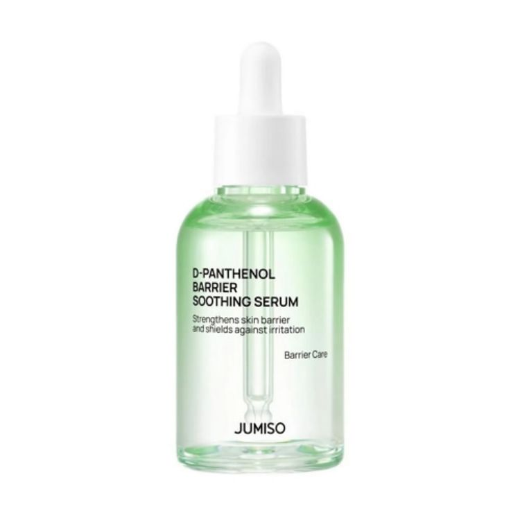 Jumiso D-Panthenol Barrier Soothing Serum – 70ml clinical barrier-repair serum powered by 5% D-Panthenol, 3-Type Ceramides, and Hyaluronic Acid available at Atelier De Glow UAE.