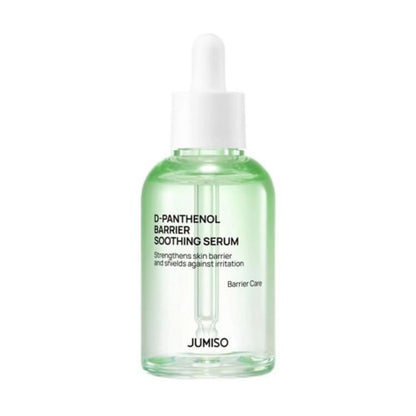 Jumiso D-Panthenol Barrier Soothing Serum – 70ml clinical barrier-repair serum powered by 5% D-Panthenol, 3-Type Ceramides, and Hyaluronic Acid available at Atelier De Glow UAE.