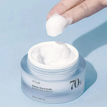 Anua Birch Cream – Professional-grade "Intracellular Hydro-Infusion &amp; Redness-Cooling Buffer" for an ultra-smooth, plump, and high-definition "Glass Skin" base, shop at Atelier De Glow UAE.