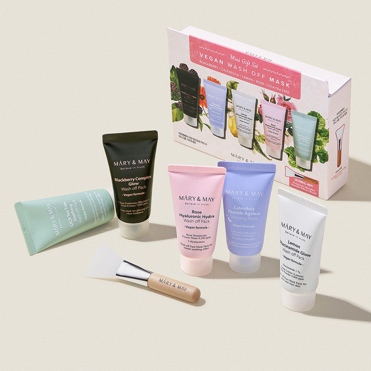 Mary &amp; May Vegan Wash Off Mask Mini Gift Set | Atelier De Glow UAE