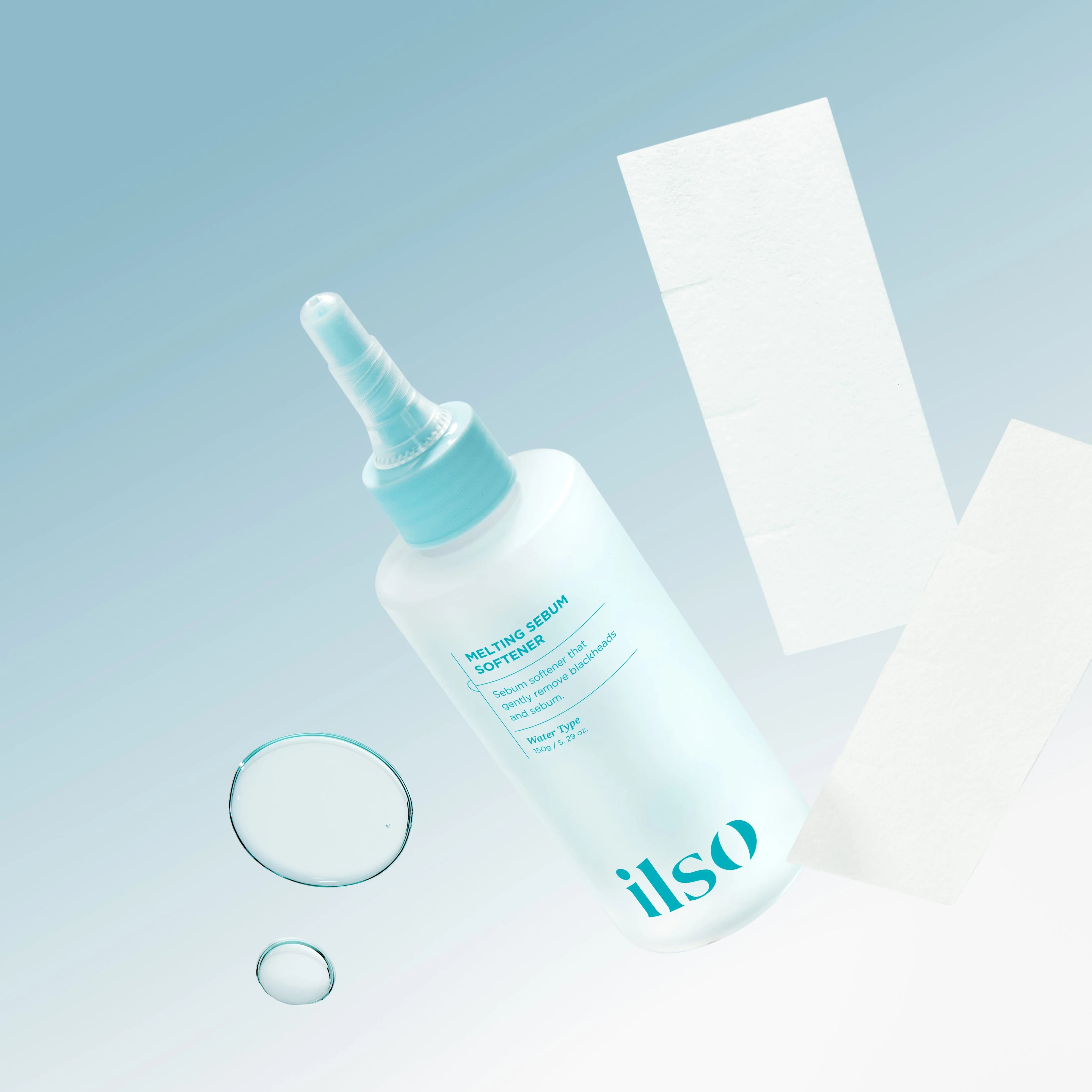 Liquid formula of ilso Super Melting Sebum Softener – Professional Korean skincare set for deep pore purification at Atelier De Glow UAE.