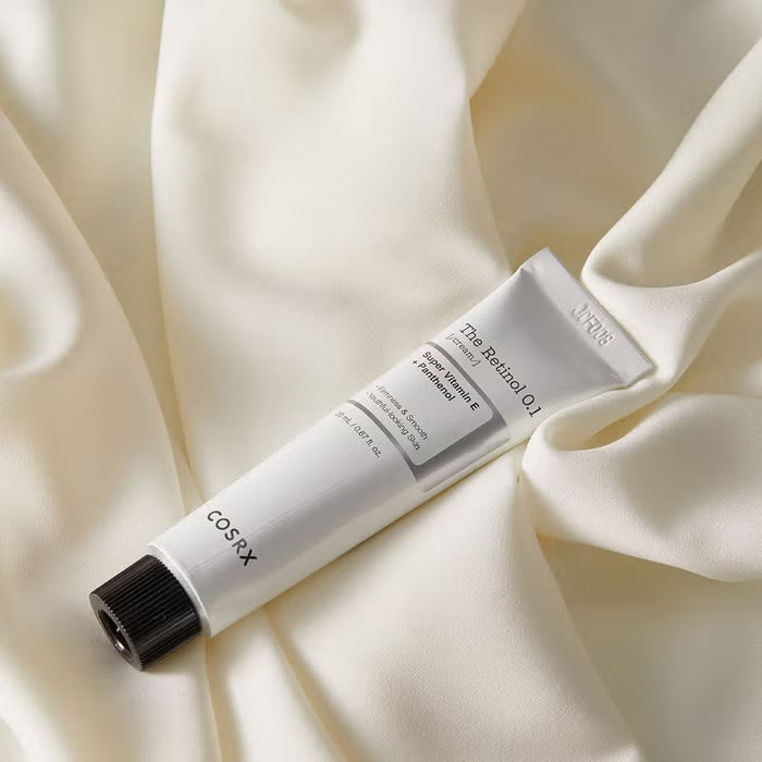 COSRX Retinol 0.1 for treating fine lines, sun damage, and enlarged pores in the Dubai heat – Beginner-friendly Korean retinol with fast UAE delivery.