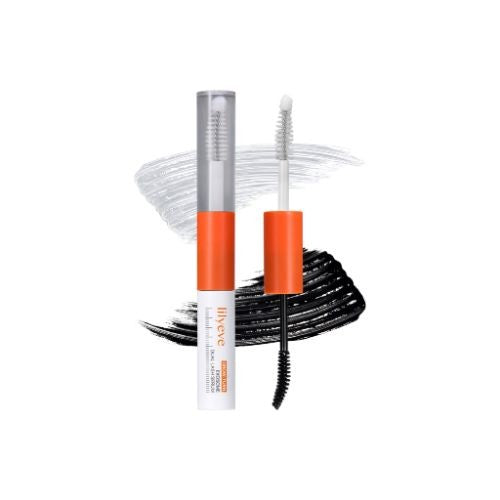 Dual-applicator design of lilyeve Lash Serum – Precision ball tip and spoolie for targeted root and lash hair nourishment at Atelier De Glow UAE.