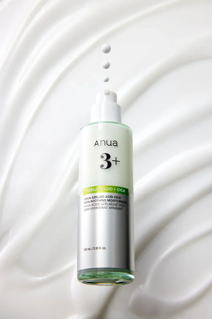Applying Anua Azelaic Acid Moisturizer for rosacea relief - Calming Korean skincare for redness - Atelier De Glow UAE