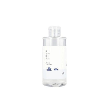 Round Lab 1025 Dokdo Toner 100ml – gentle exfoliating facial toner with deep sea water and minerals for balanced, smooth skin available at Atelier De Glow UAE.