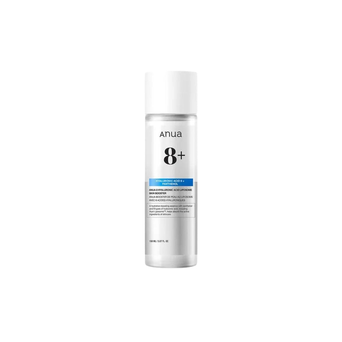 Anua 8 Hyaluronic Acid Liposome Skin Booster 150ml – Advanced Korean liposomal delivery system with 8 types of Hyaluronic Acid available at Atelier De Glow UAE.