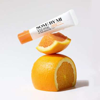 SOME BY MI V10 Lip Protector – Professional-grade "Topical Vitamin Injection Balm &amp; 24-Hour Non-Sticky Plumping Gloss Filter" for an immaculate lip profile, shop at Atelier De Glow UAE.