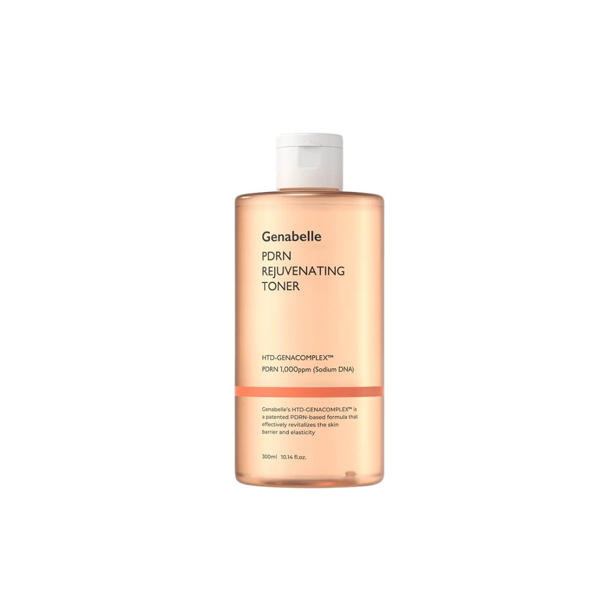 Genabelle PDRN Rejuvenating Toner – 300ml professional Korean toner featuring Salmon DNA (PDRN) for skin barrier repair available at Atelier De Glow UAE.