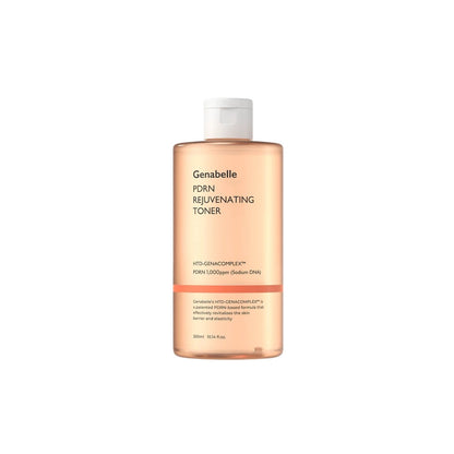 Genabelle PDRN Rejuvenating Toner – 300ml professional Korean toner featuring Salmon DNA (PDRN) for skin barrier repair available at Atelier De Glow UAE.