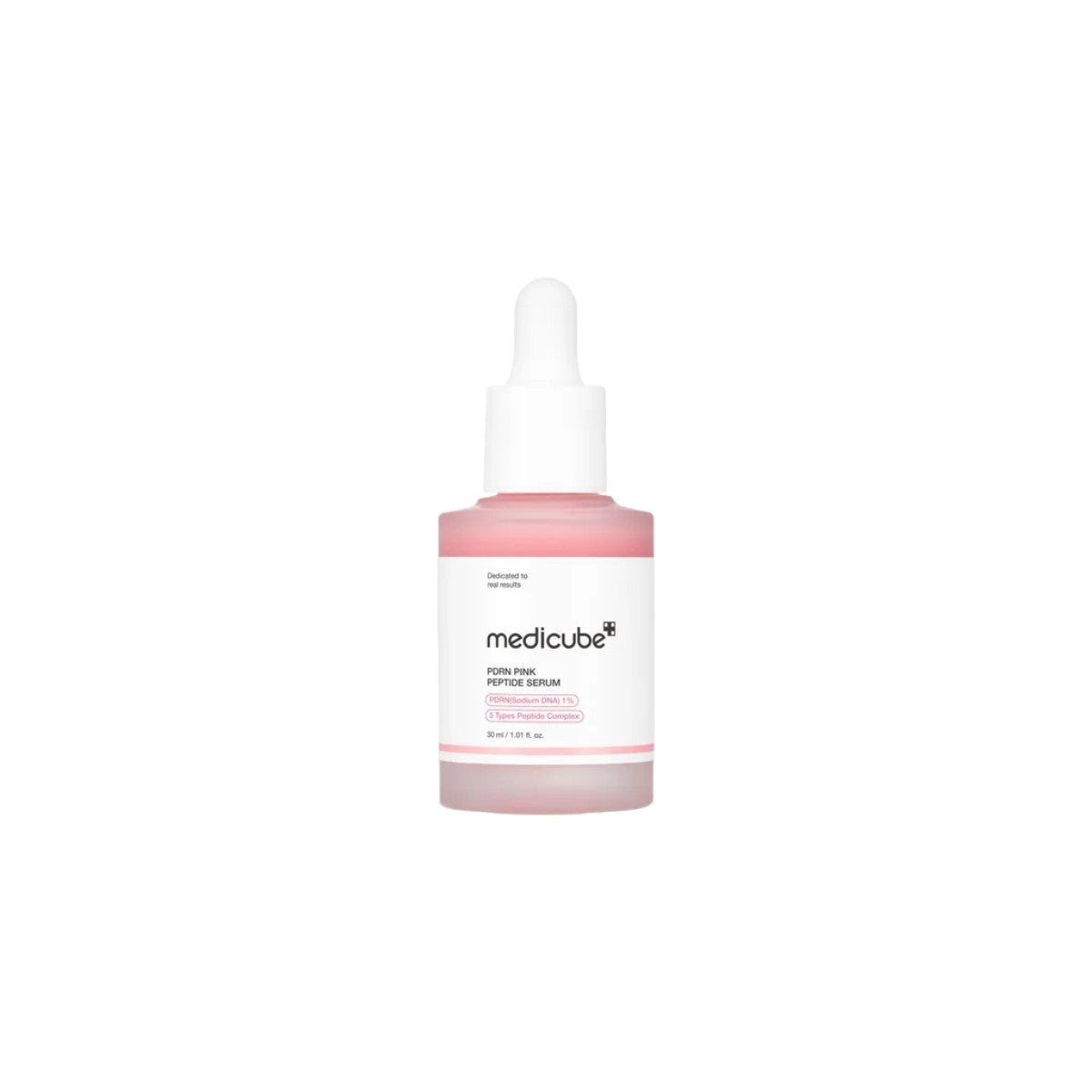Medicube PDRN Pink Peptide Serum – 30ml clinical-strength salmon DNA skin-remodeling and brightening serum available at Atelier De Glow UAE.