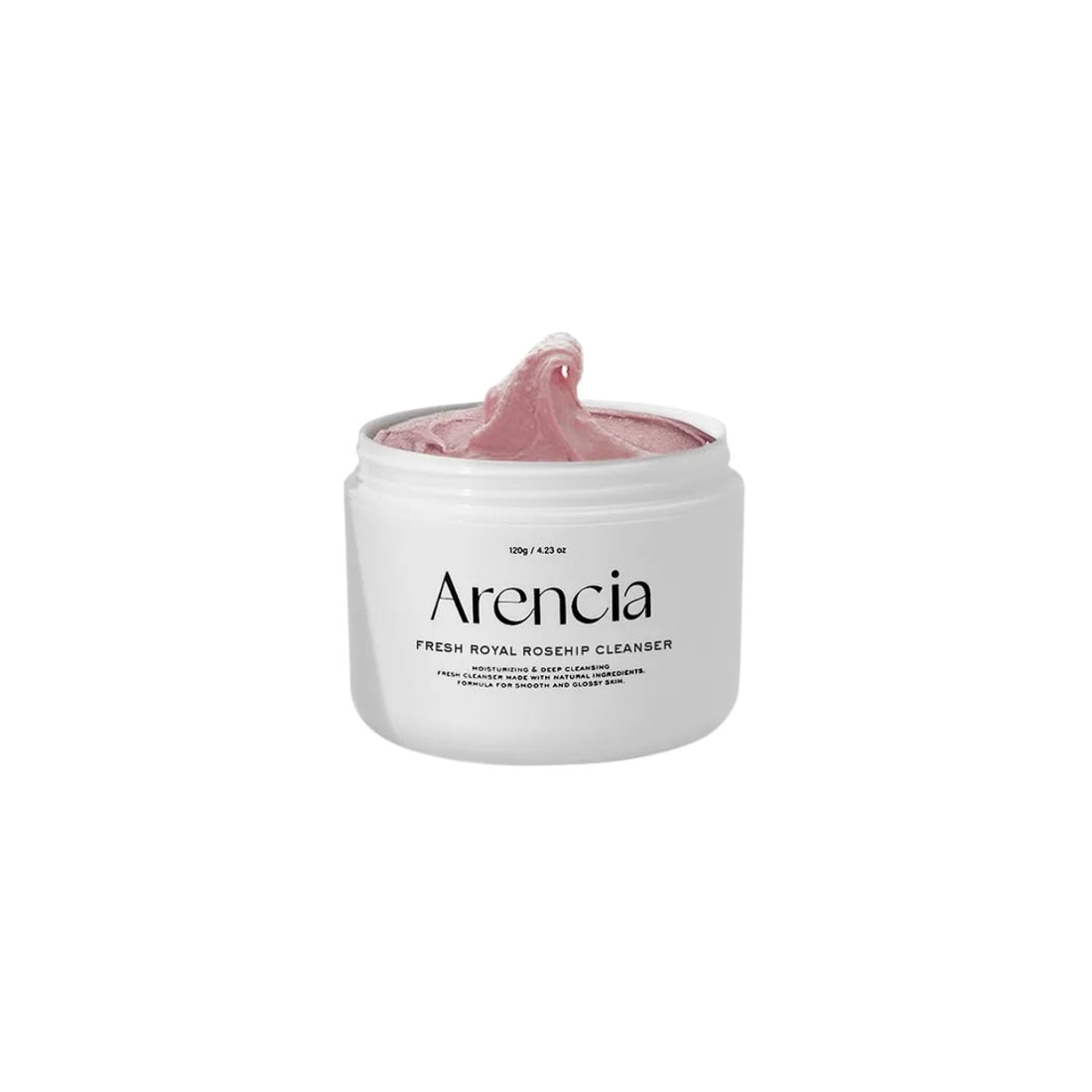 Arencia Royal Rosehip Cleanser – Handcrafted Korean facial cleanser with Rosehip oil and botanical extracts available at Atelier De Glow UAE.