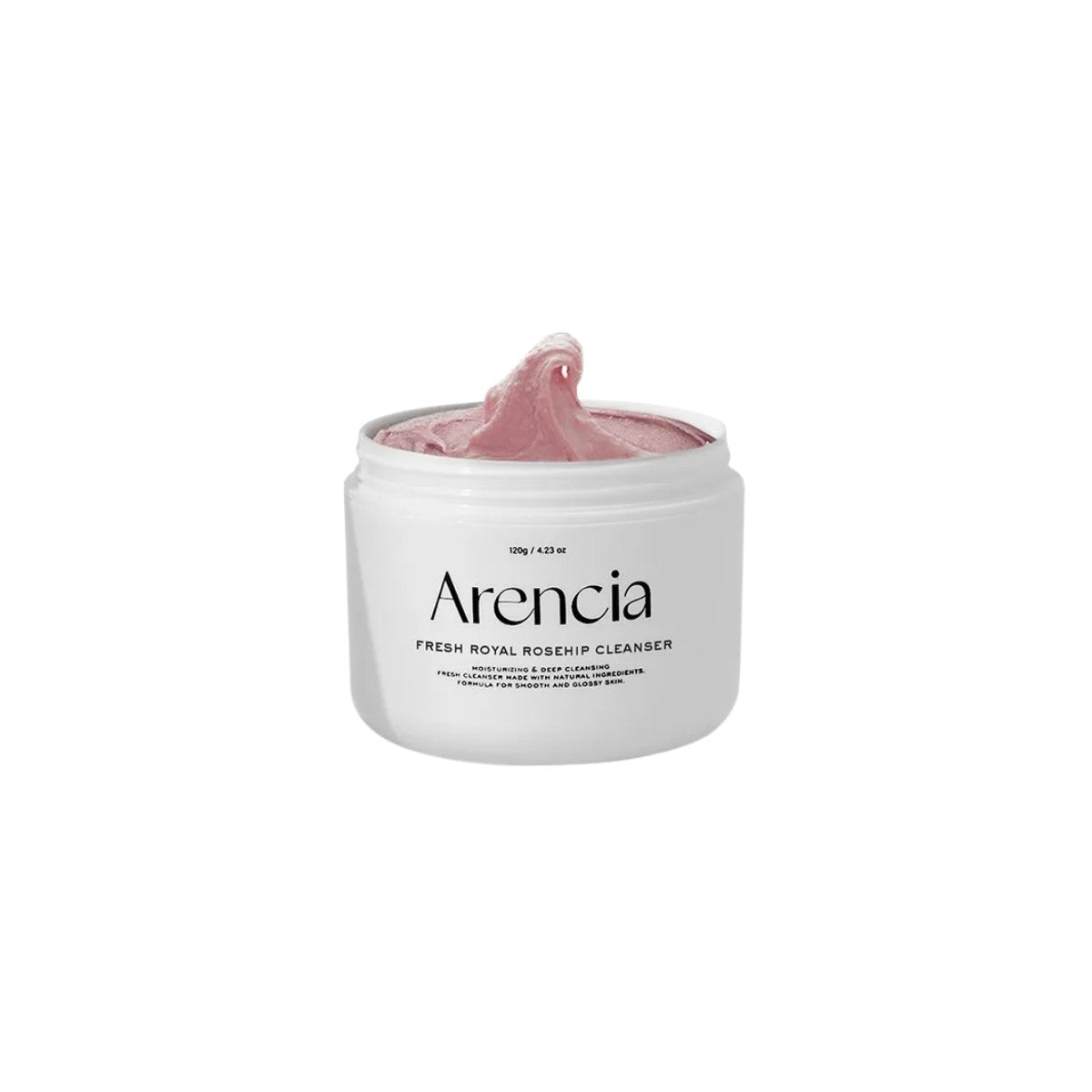 Arencia Royal Rosehip Cleanser – Handcrafted Korean facial cleanser with Rosehip oil and botanical extracts available at Atelier De Glow UAE.