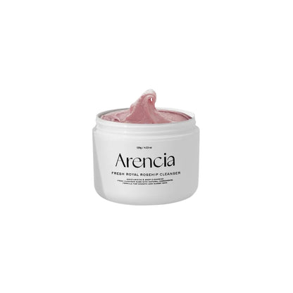 Arencia Royal Rosehip Cleanser – Handcrafted Korean facial cleanser with Rosehip oil and botanical extracts available at Atelier De Glow UAE.