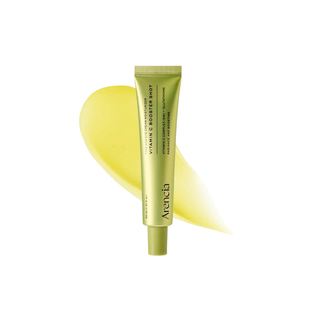 Arencia Vitamin C Booster Shot 30ml – Stabilized Korean Vitamin C serum for advanced brightening and glow available at Atelier De Glow UAE.