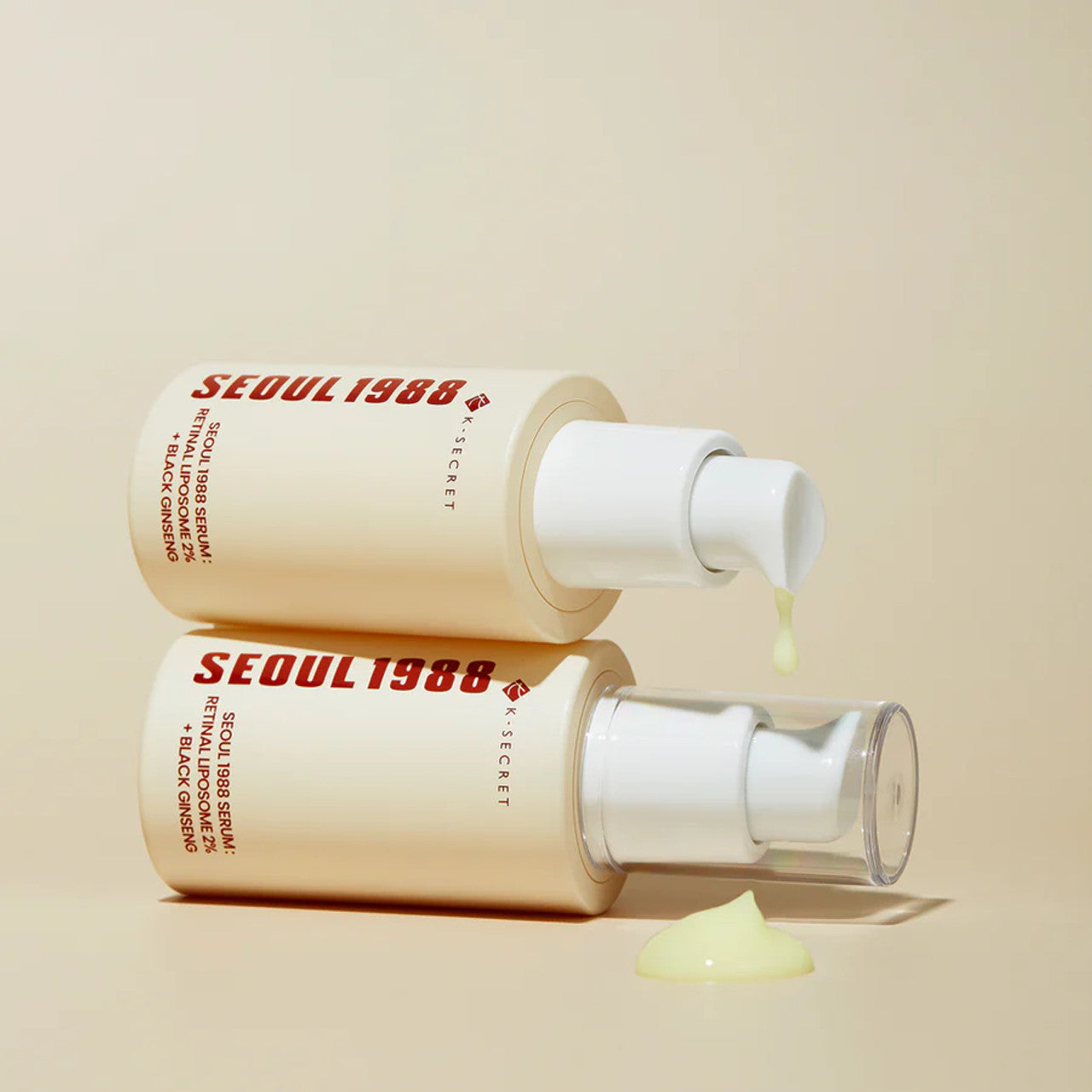 KSECRET retinal serum for deep expression lines, loss of facial volume, and uneven rough texture – Advanced "Black Ginseng" overnight treatment from Atelier De Glow UAE.