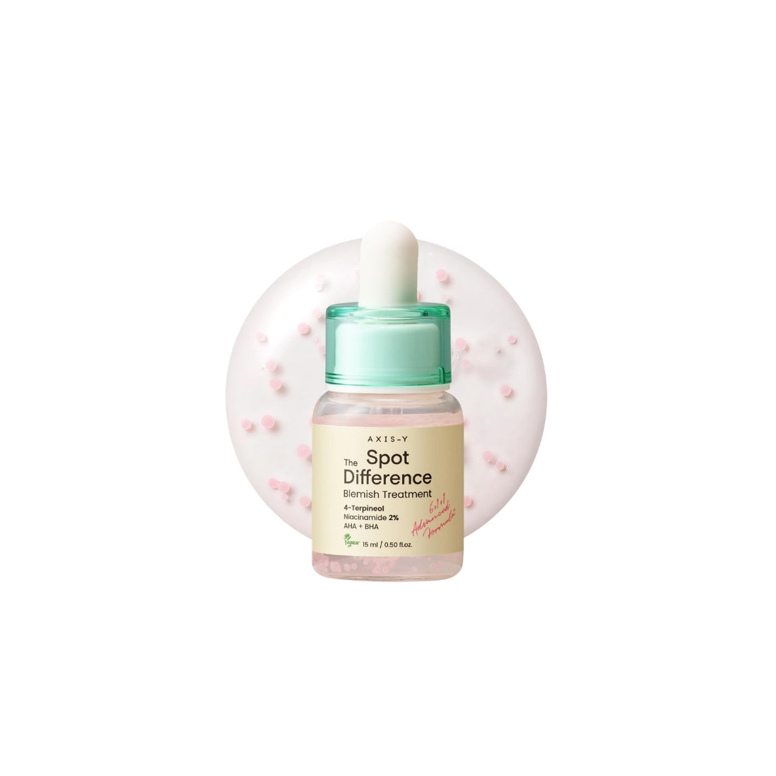 AXIS-Y Spot The Difference Blemish Treatment – Precision Korean acne gel with Ceramide capsules and Tea Tree available at Atelier De Glow UAE.