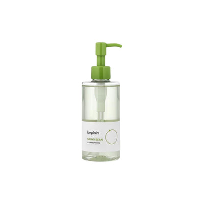 beplain Mung Bean Cleansing Oil – 200ml Korean first cleanser with Mung Bean Extract and Green Tea Seed Oil available at Atelier De Glow UAE.