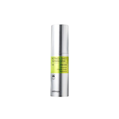 celimax The Vita-A Retinol Shot Tightening Serum – 30ml Korean anti-aging serum with Liposomal Retinol and Adenosine available at Atelier De Glow UAE.