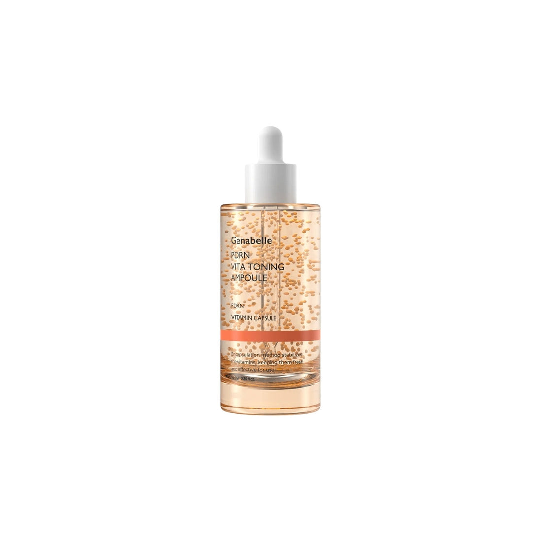 Genabelle PDRN VITA Toning Ampoule – Professional Korean serum with Salmon DNA and Vitamin Complex for brightening and repair available at Atelier De Glow UAE.