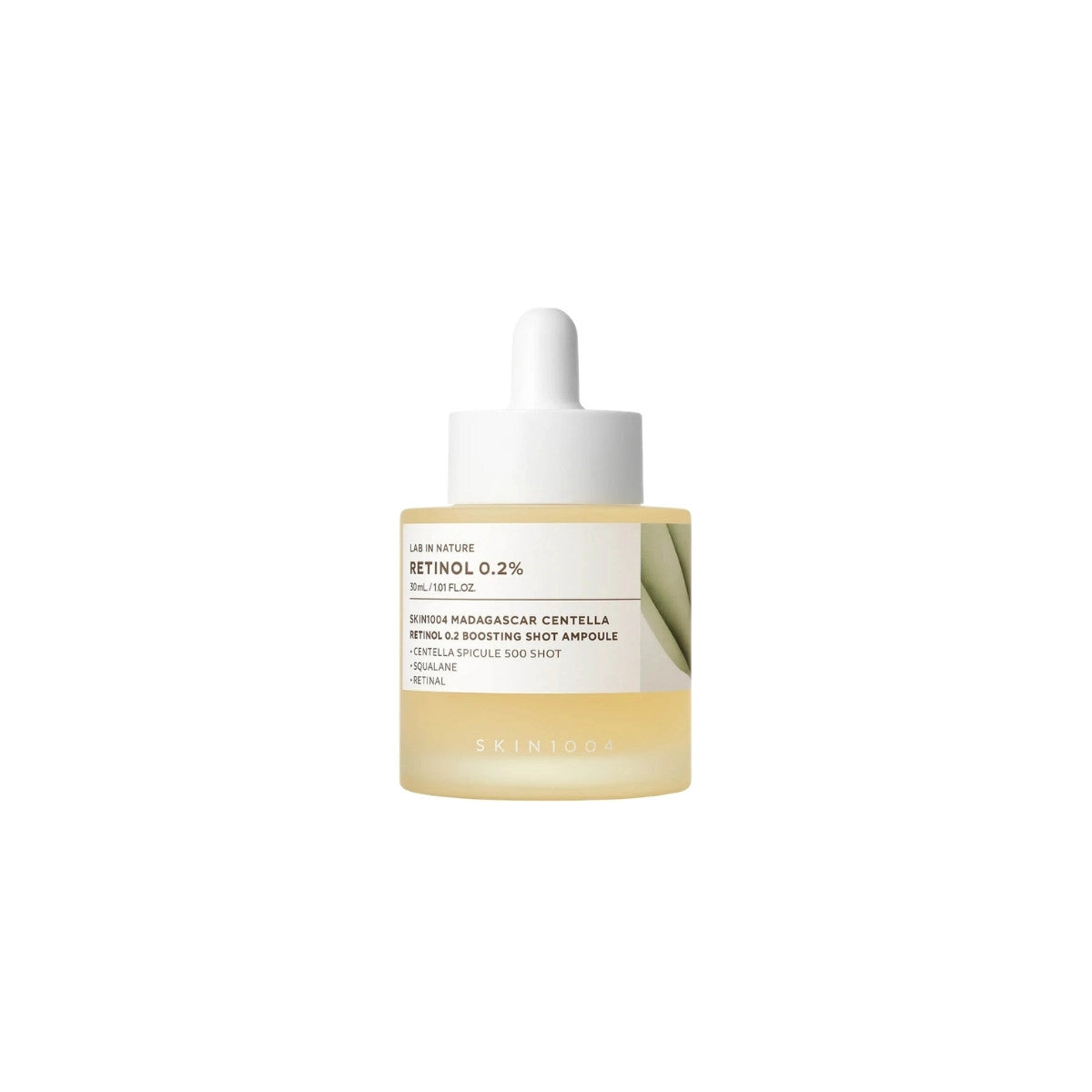SKIN 1004 Madagascar Centella Retinol 0.2 Boosting Shot Ampoule – 30ml Korean anti-aging serum with 0.2% Pure Retinol and Centella available at Atelier De Glow UAE.