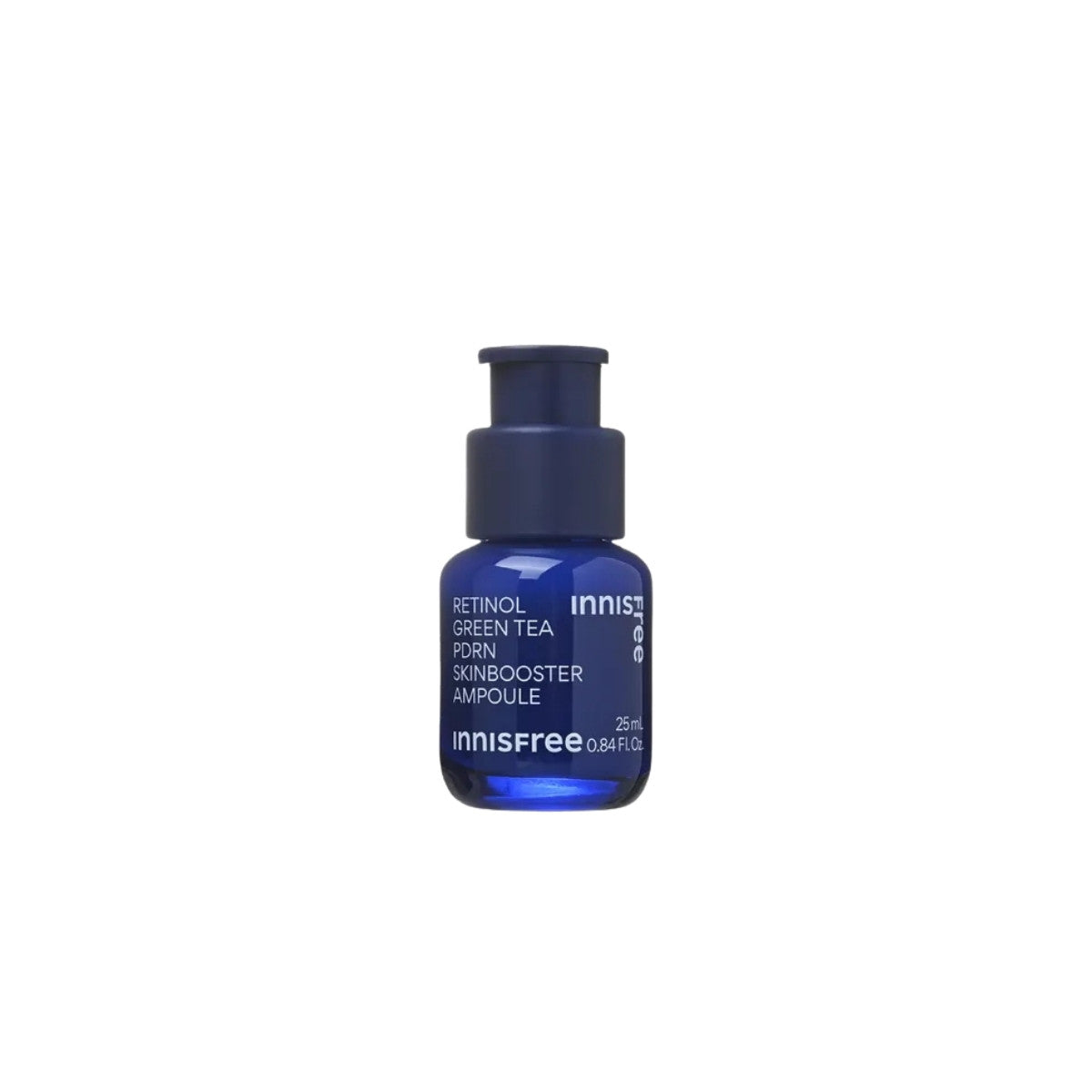 Innisfree Retinol Green Tea PDRN Skin Booster Ampoule – 25ml regenerative serum with Vitamin A and Green Tea PDRN at Atelier De Glow UAE.