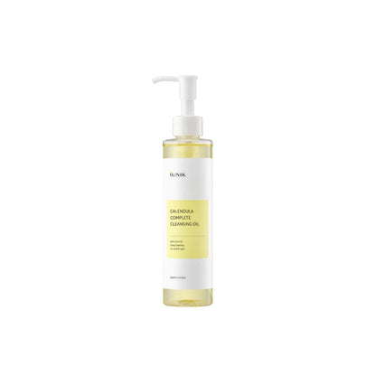 iUNIK Calendula Complete Cleansing Oil bottle – 94% plant-based oils with Calendula Flower extract available at Atelier De Glow UAE.