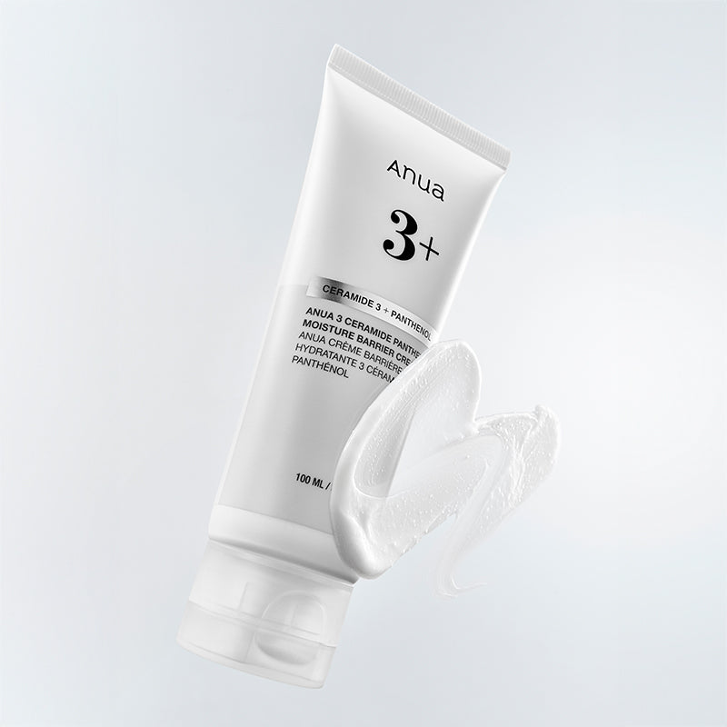 Anua 3 Ceramide Panthenol Cream – Professional-grade Korean skincare for instant soothing, barrier restoration, and 72-hour moisture lock, shop at Atelier De Glow UAE.