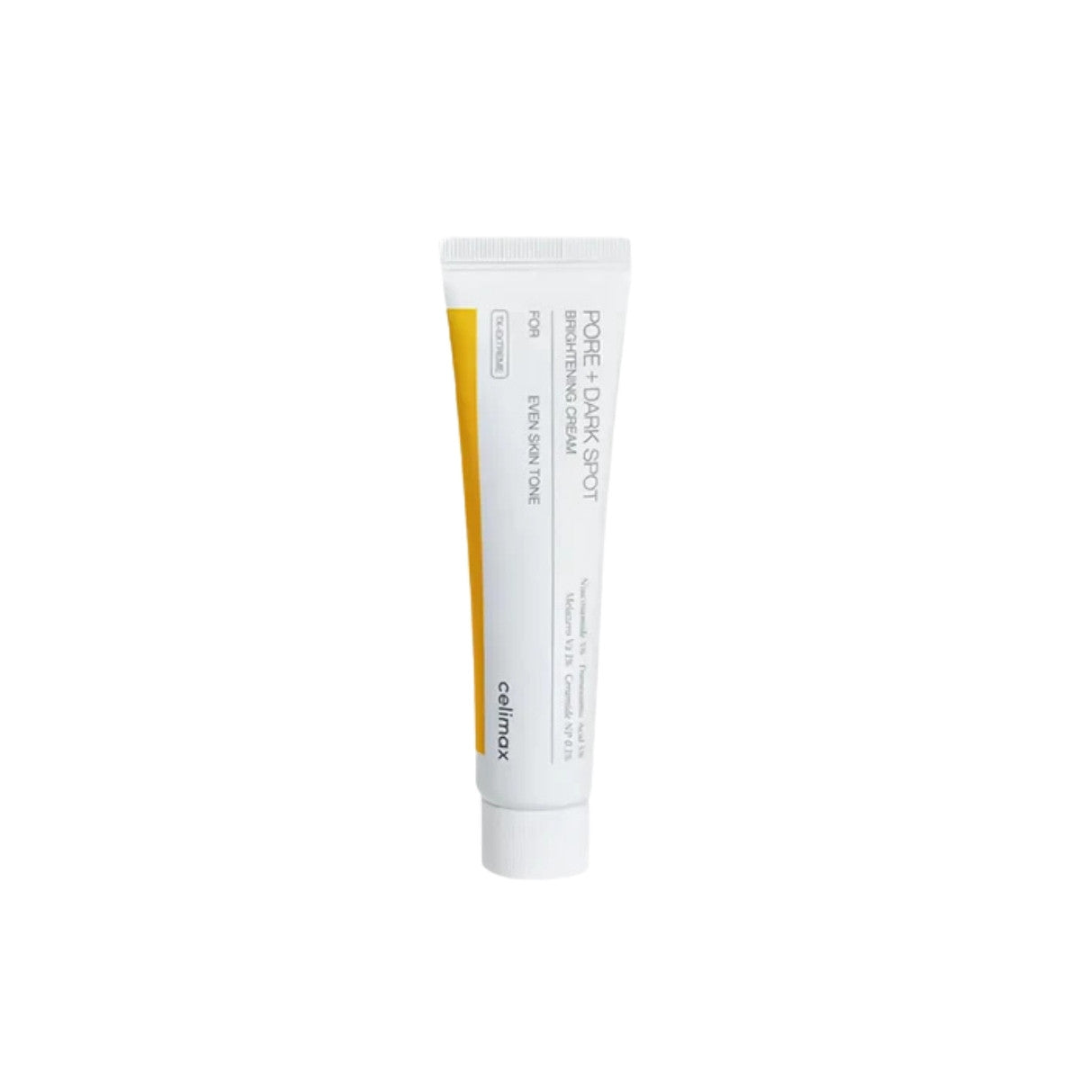 celimax Pore+Dark Spot Brightening Cream – 35ml Korean moisturizer with 5% Niacinamide and Tranexamic Acid available at Atelier De Glow UAE.