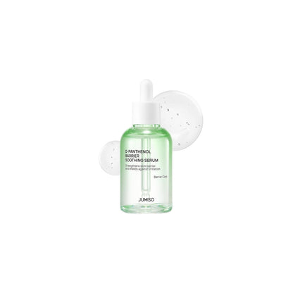 Jumiso D-Panthenol Barrier Soothing Serum – 70ml clinical barrier-repair serum powered by 5% D-Panthenol, 3-Type Ceramides, and Hyaluronic Acid available at Atelier De Glow UAE.