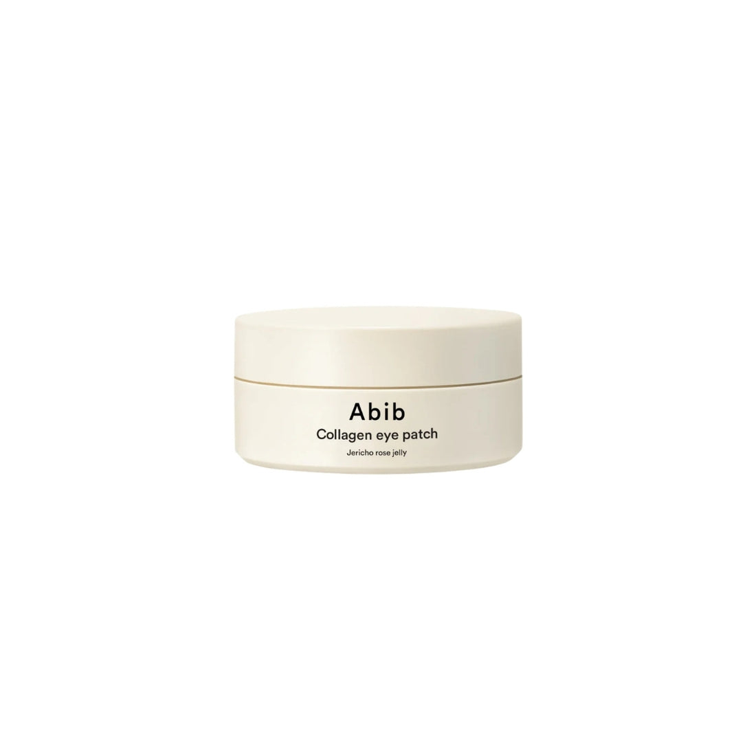 Abib Collagen Eye Patch 60PCs jar – Vegan Collagen and Palmitoyl Tripeptide-5 infused Korean hydrogel eye masks available at Atelier De Glow UAE.