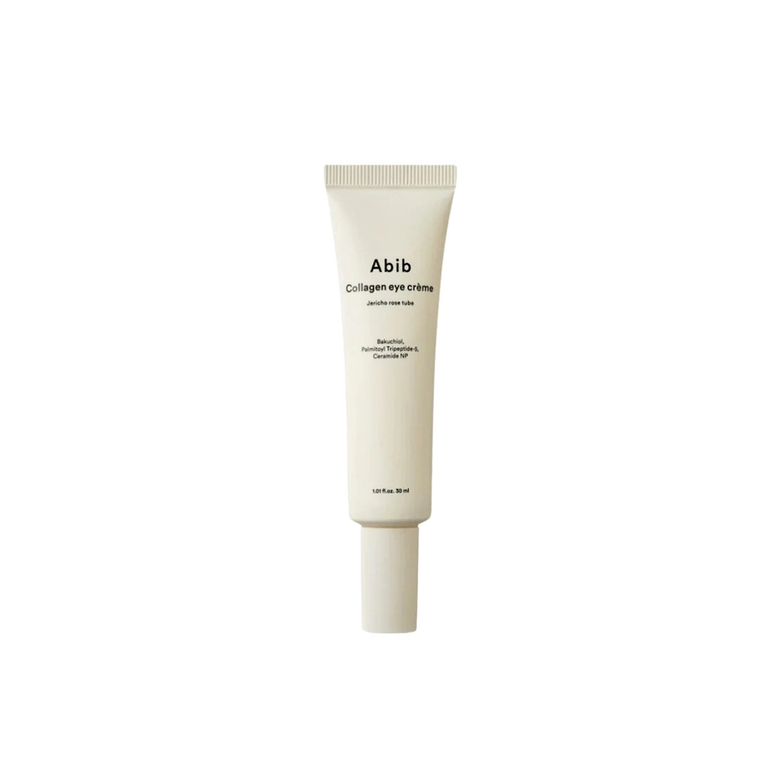 Abib Collagen Eye Crème Jericho Rose Tube – Vegan Collagen and Resurrection Plant extract infused Korean eye treatment available at Atelier De Glow UAE.