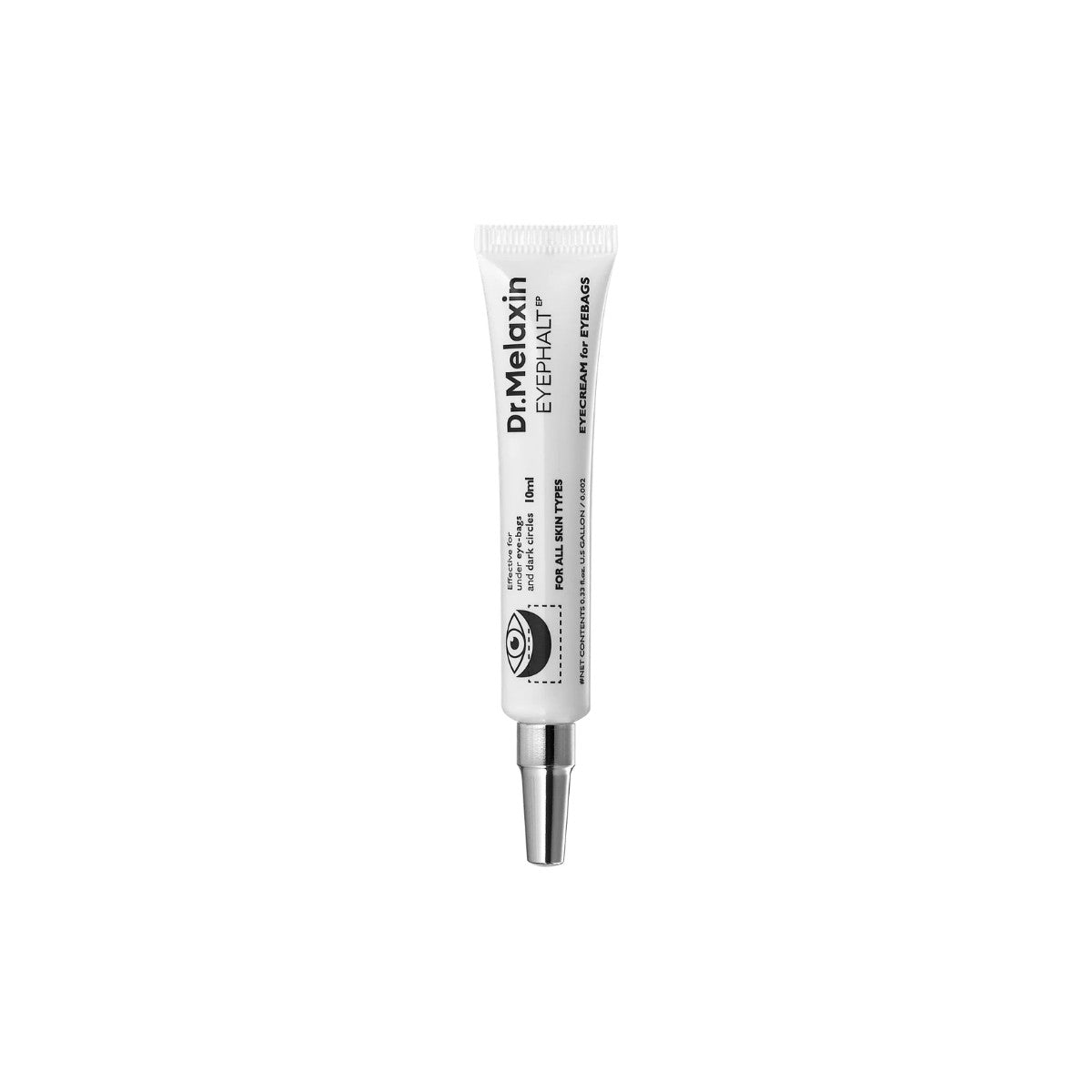 Dr.Melaxin Eyephalt Eyebag Cream – 10ml Korean clinical eye treatment for reducing under-eye bags and sagging available at Atelier De Glow UAE.
